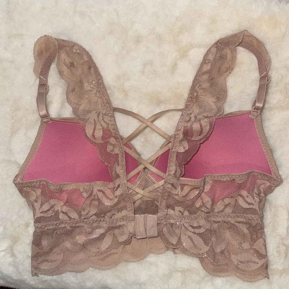 VICTORIA’S SECRET PINK PUSH UP BRA Longline Line Women’s Small S